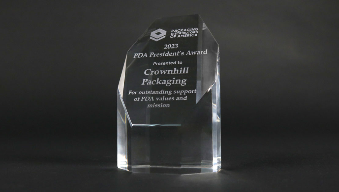 Crownhill Packaging Receives Prestigious Packaging Distributors of America President's Award